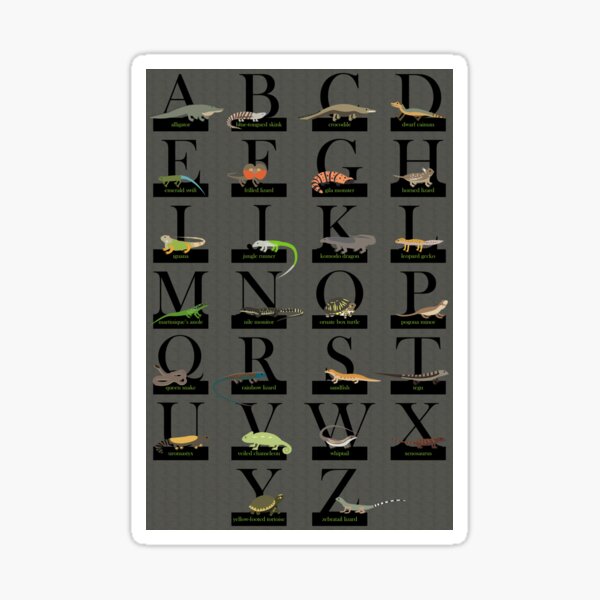 Item preview, Reptiles Alphabet designed and sold by babybigfoot.