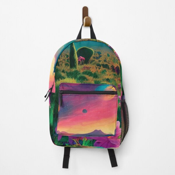 Item preview, a painting of a desert with flowers and mountains in the background designed and sold by DesignAtYO.