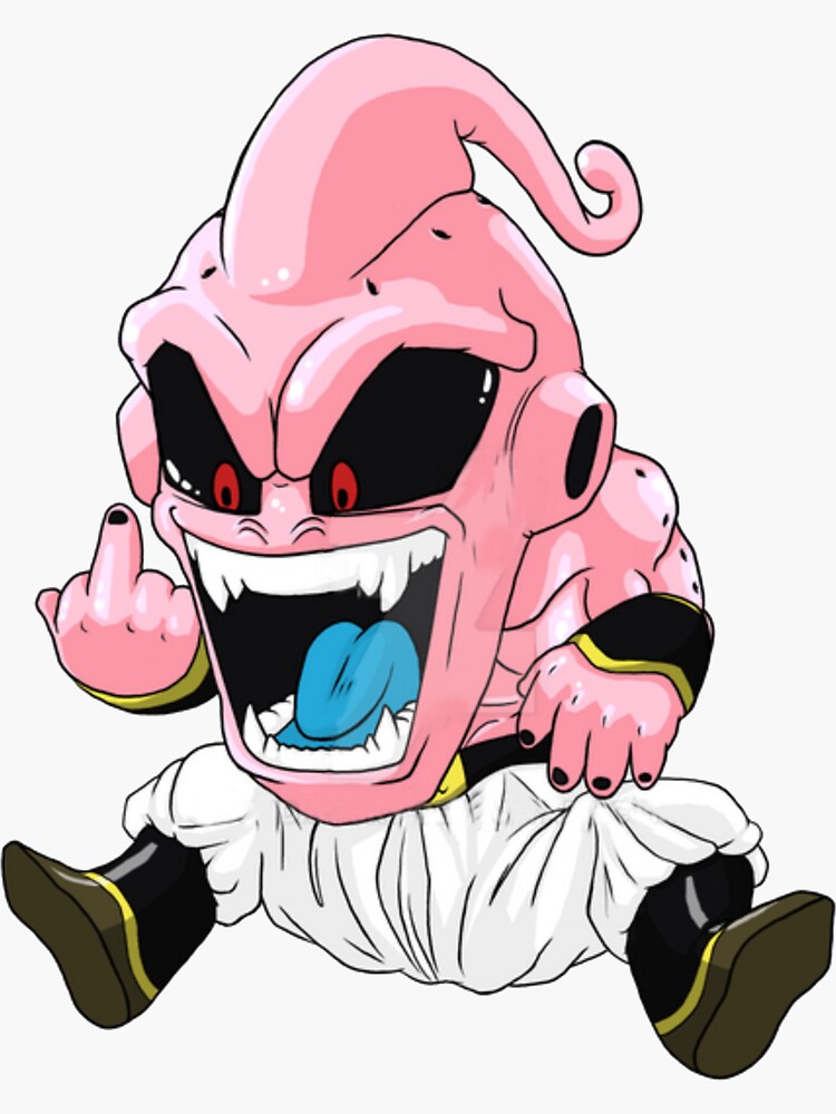 Majin Buu Sticker  High Quality Dragonball Z Sticker By AJTouch