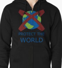 Protect your world Zipped Hoodie