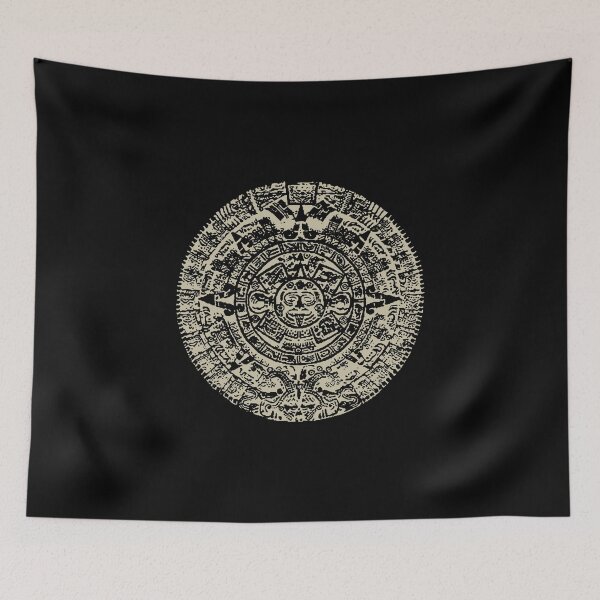 Item preview, Calendario Azteca - on Black designed and sold by boltjesdesign.
