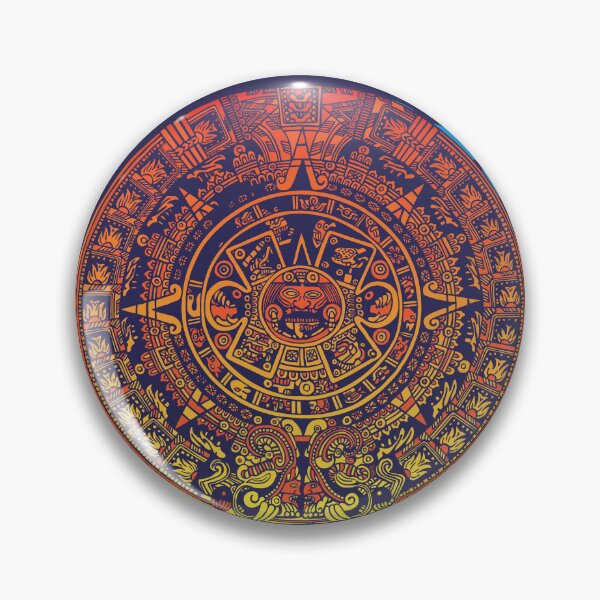 Item preview, Calendario Azteca Mexico - on Dark Blue designed and sold by boltjesdesign.