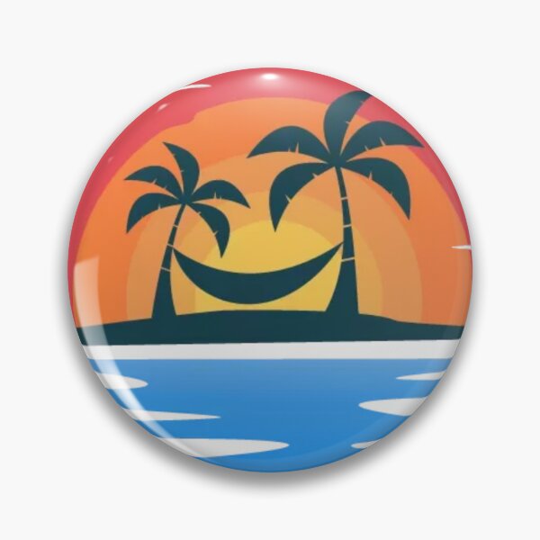 Item preview, Sunset and net hanged between two coconut palms behind the lake designed and sold by smitke.
