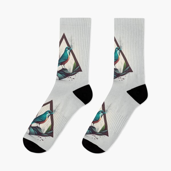 Item preview, Abstract Green Bird in the Woods designed and sold by quick-drops.