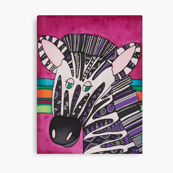 Be as individual as zany Ziggy the Zebra! Canvas Print
