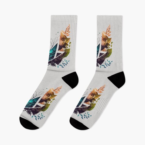 Item preview, Abstract Green Bird with Geometric Shapes designed and sold by quick-drops.