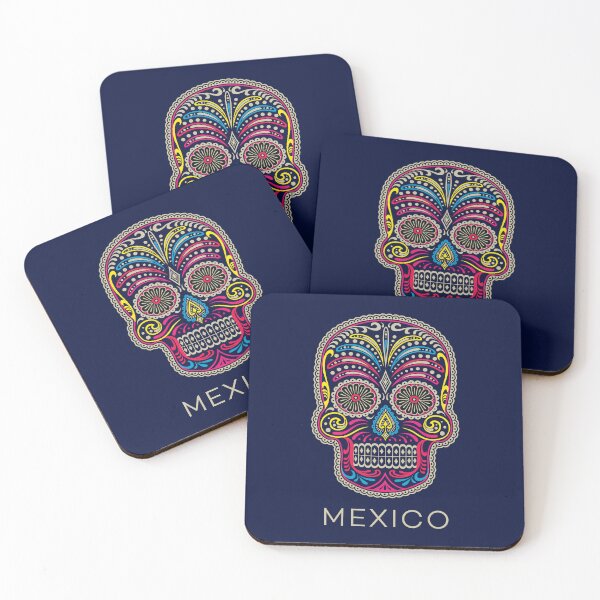 Item preview, La Calavera Mexicana - en azul oscuro designed and sold by boltjesdesign.