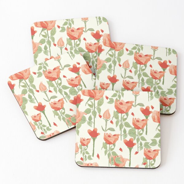 Item preview, Watercolour Roses Vector Pattern designed and sold by BirdsNatureArt.