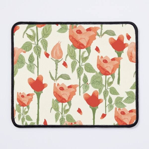 Item preview, Watercolour Roses Vector Pattern designed and sold by BirdsNatureArt.
