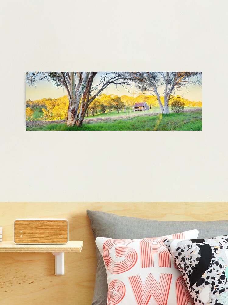 Thumbnail 2 of 3, Photographic Print, Gooandra Homestead Morning, Kosciuszko, New South Wales, Australia designed and sold by Chockstone.