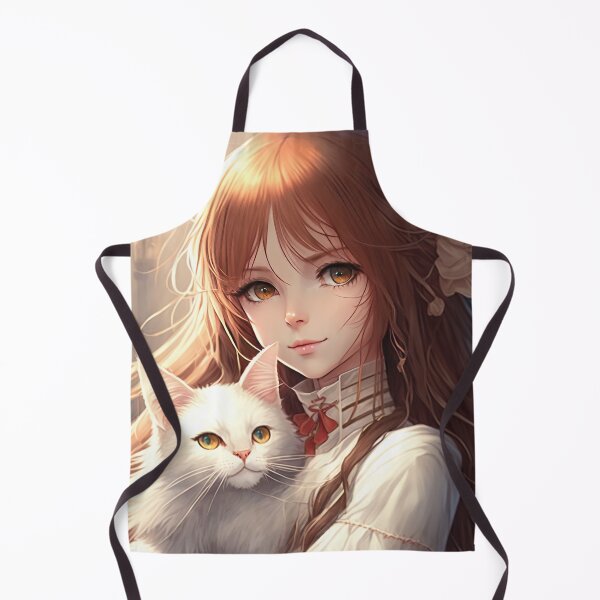 Item preview, A Mystic Duo: A Portrait of a Beautiful Wizard and Her Mysterious Feline Companion designed and sold by PJGartui.