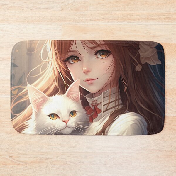 Item preview, A Mystic Duo: A Portrait of a Beautiful Wizard and Her Mysterious Feline Companion designed and sold by PJGartui.