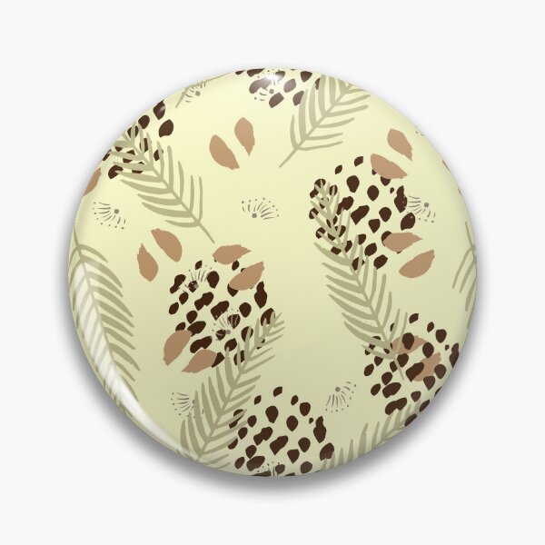 Item preview, Vector Nature Pattern with Leaves in Neutral Tones designed and sold by BirdsNatureArt.