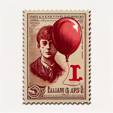 Imagen de la obra The Jangling Stamp and Balloon Digital Painting de CodeAndColors