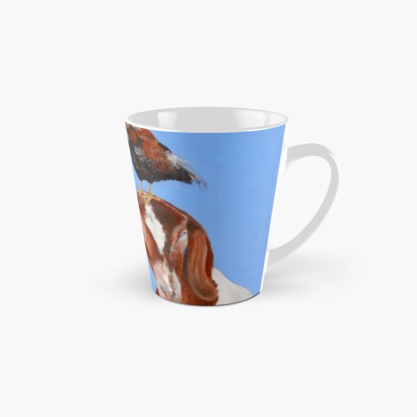 Roostergoat, 36x36, oil on wood panel, 2017 Tall Mug