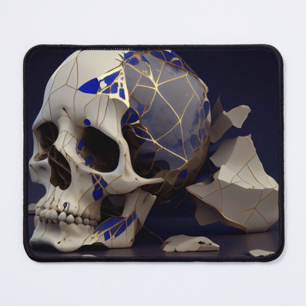 Item preview, Calavera Kintsugi - Arte japonés de Kintsugi 1 designed and sold by Obibobishop.
