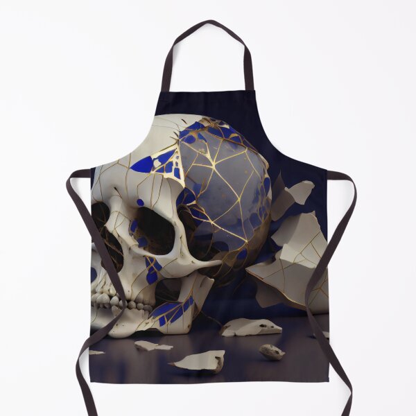 Item preview, Kintsugi skull - Japanese art of Kintsugi 1 designed and sold by Obibobishop.
