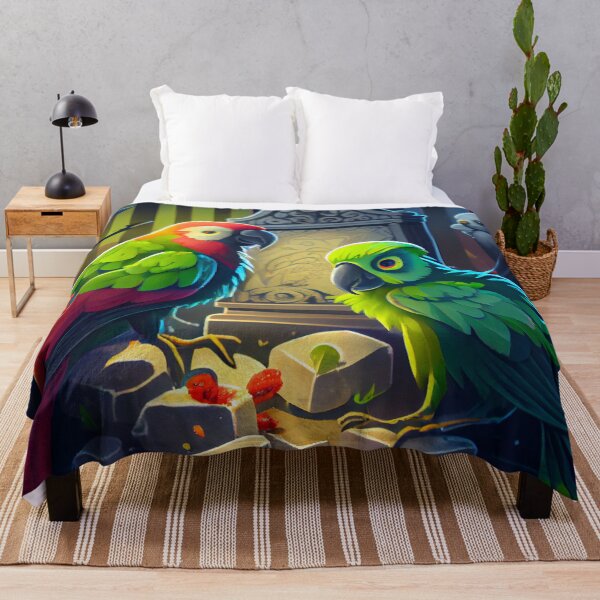 Item preview, Parrots at the Graveyard Waffle Digital Painting designed and sold by CodeAndColors.
