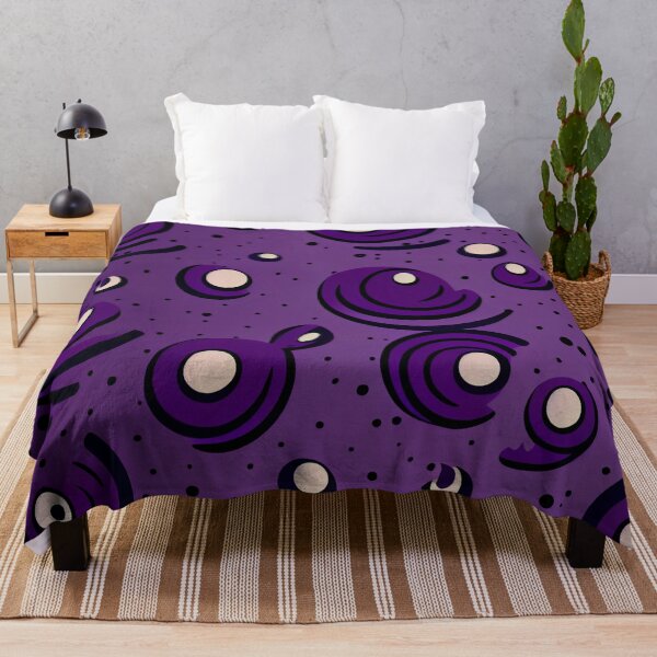 Artikelvorschau, Purple Cartoon Minimalist Pattern Digital Painting entworfen und verkauft von CodeAndColors.