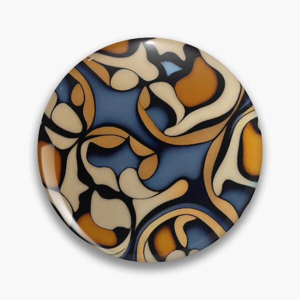 Item preview, Irregular Abstract Ceramic Traditional Pattern Digital Painting designed and sold by CodeAndColors.