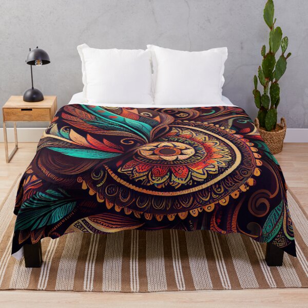 Item preview, Drawn Cool Bohemian Pattern Digital Painting designed and sold by CodeAndColors.