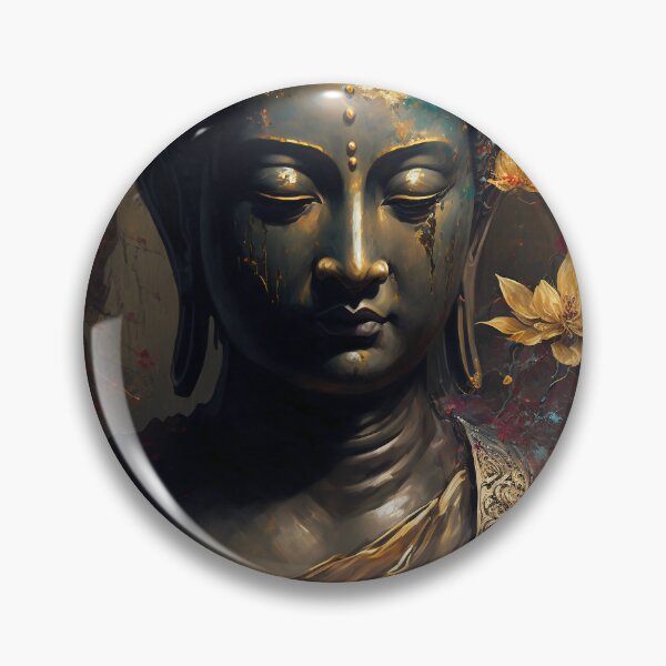 Item preview, Luxurious Buddha Portrait Painting with Timeless Elegance of Flowers designed and sold by bharuarts.