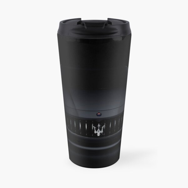 Maserati Ghibli S Q4 luxury car on black art photo print Travel Mug