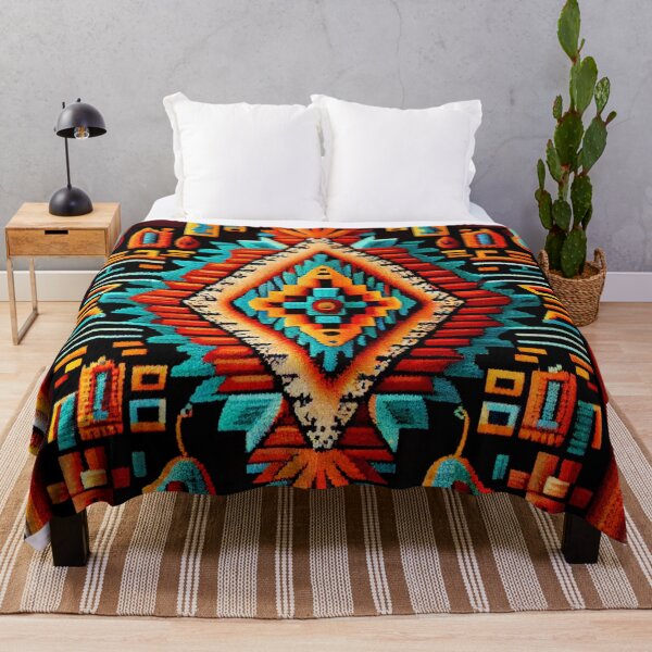Item preview, Dense Vibrant Balanced Southwestern Pattern Digital Painting designed and sold by CodeAndColors.