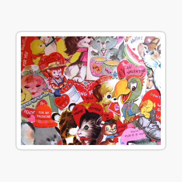 Scattered Valentines Sticker