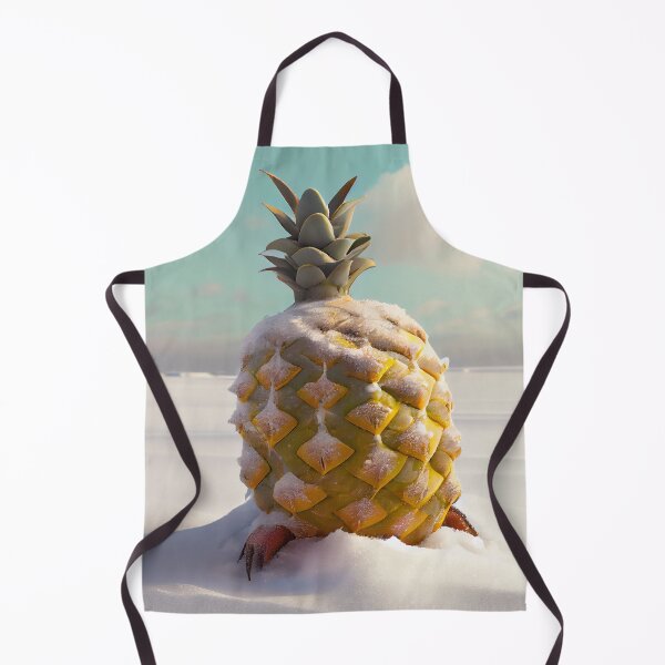Artikelvorschau, Pineapple in the Snow Digital Painting entworfen und verkauft von CodeAndColors.