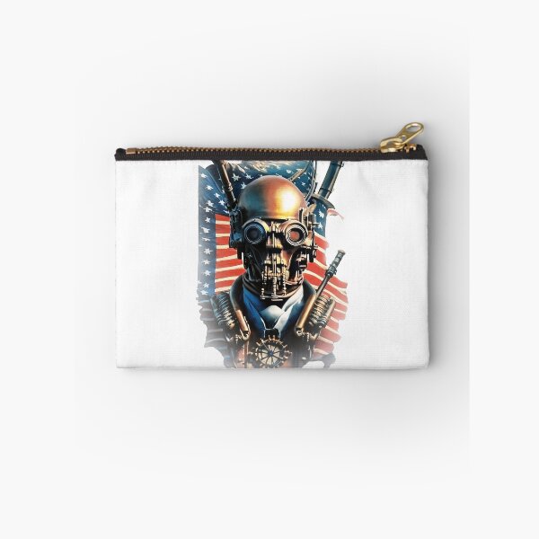 Item preview, Beautiful Steampunk American Statue with Beautiful US Flag designed and sold by CropWear.