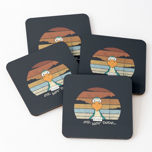 Item preview, Cartoon Bird Retro Sunset Funny Dodo Or Not Theater Pun designed and sold by Skizzenmonster.