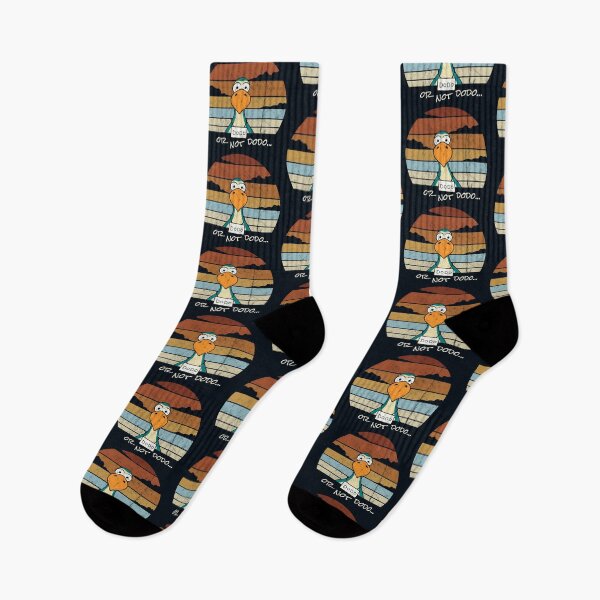 Item preview, Cartoon Bird Retro Sunset Funny Dodo Or Not Theater Pun designed and sold by Skizzenmonster.