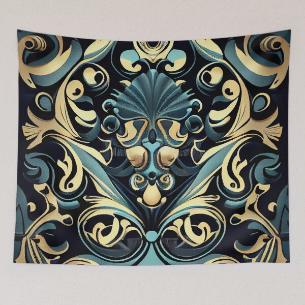 Item preview, Cartoon Detailed Soft Artistic Hollywood Regency Pattern Digital Painting designed and sold by CodeAndColors.
