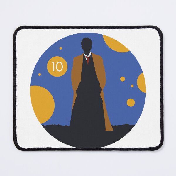 Item preview, Silhouette Tenth Doctor David Tennant designed and sold by Blue Box Artworks.