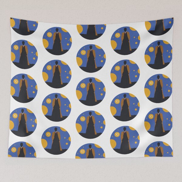 Item preview, Silhouette Tenth Doctor David Tennant designed and sold by Blue Box Artworks.