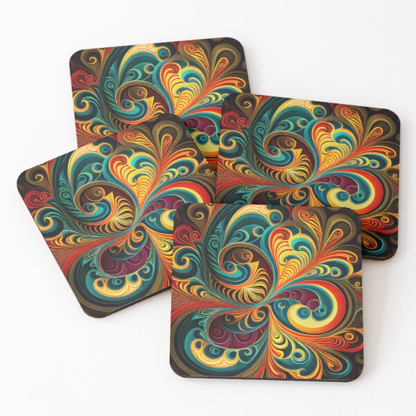 Item preview, Drawn Swirling Dynamic Vivid European Pattern Digital Painting designed and sold by CodeAndColors.