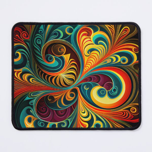 Item preview, Drawn Swirling Dynamic Vivid European Pattern Digital Painting designed and sold by CodeAndColors.