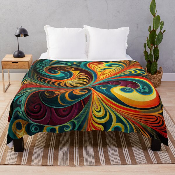 Item preview, Drawn Swirling Dynamic Vivid European Pattern Digital Painting designed and sold by CodeAndColors.