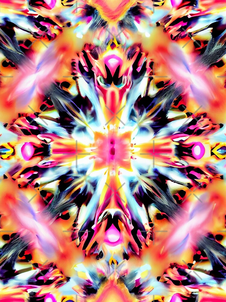 Thumbnail 3 von 3, Tuch, Extreme Delicate Energetic California Chic Pattern Digital Painting designt und verkauft von CodeAndColors.