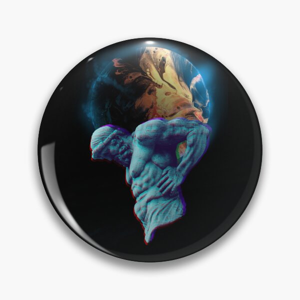 Item preview, Greek Statue Vaporwave Atlas designed and sold by PVSKI.