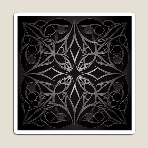 Item preview, Dazzling Gothic Minimalist Pattern Digital Painting designed and sold by CodeAndColors.
