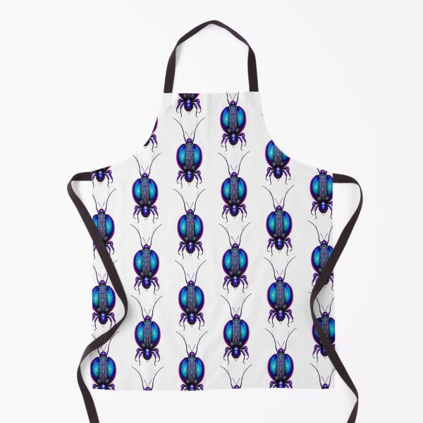 Item preview, Iridescent blue colorful floral weird insect bug designed and sold by rockate.