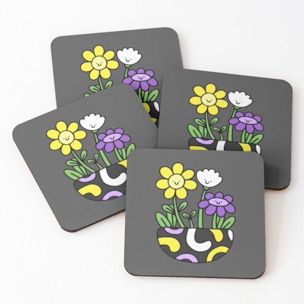 Item preview, Nonbinary Pride Flower Pot designed and sold by everything4eva.