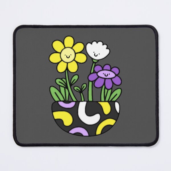 Item preview, Nonbinary Pride Flower Pot designed and sold by everything4eva.