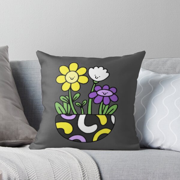 Item preview, Nonbinary Pride Flower Pot designed and sold by everything4eva.