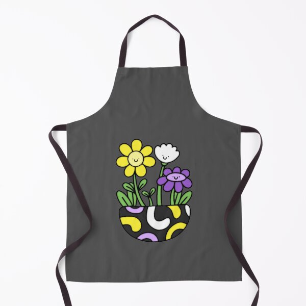 Item preview, Nonbinary Pride Flower Pot designed and sold by everything4eva.