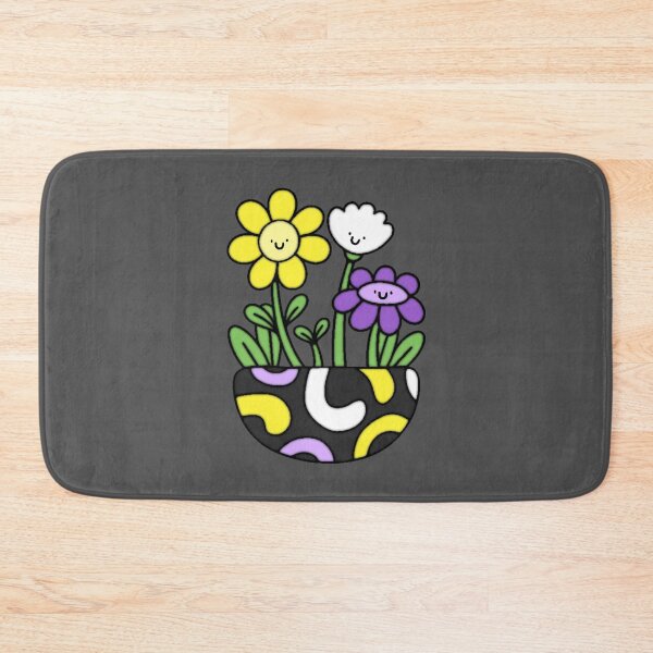 Item preview, Nonbinary Pride Flower Pot designed and sold by everything4eva.