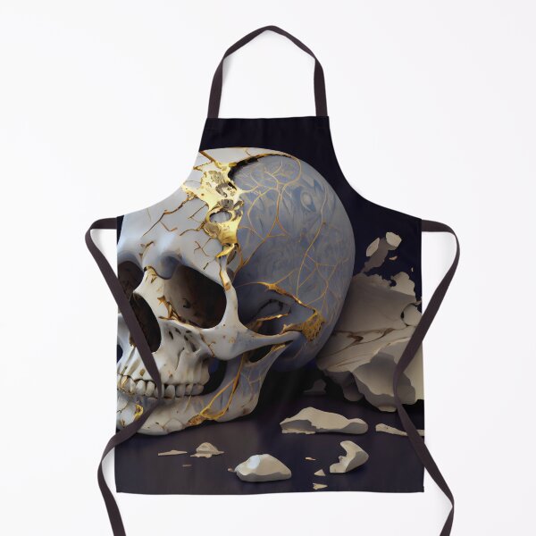 Item preview, Kintsugi skull, Skull Art, Skull Wall Décor - Japanese art of Kintsugi 4 designed and sold by Obibobishop.