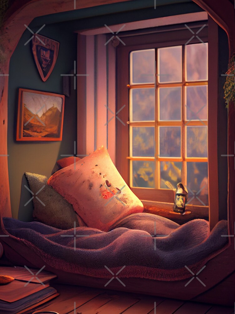 Aperçu 4 sur 4. Coque iPhone avec l'œuvre Sweet Nook Digital Painting créée et vendue par CodeAndColors.